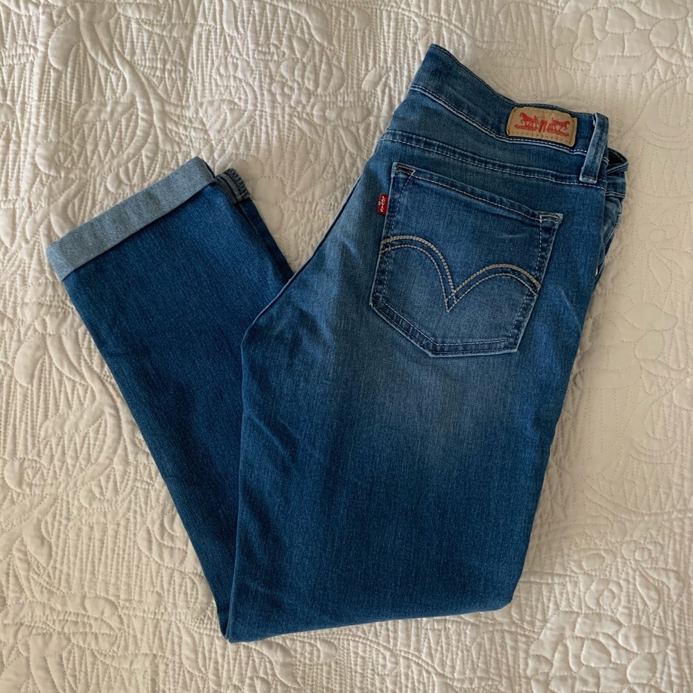 New Levi’s 524 cropped jeans cuffed - Picture 2 of 3